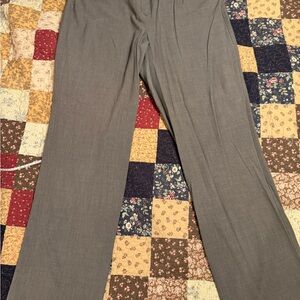 Larry Levine Charcoal Straight Leg Pants